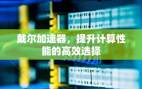 戴尔加速器,提升计算性能的高效选择 戴尔加速器,提升计算性能的高效选择