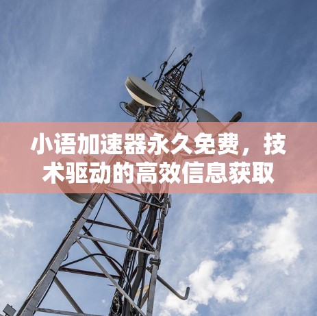小语加速器永久免费,技术驱动的高效信息获取工具