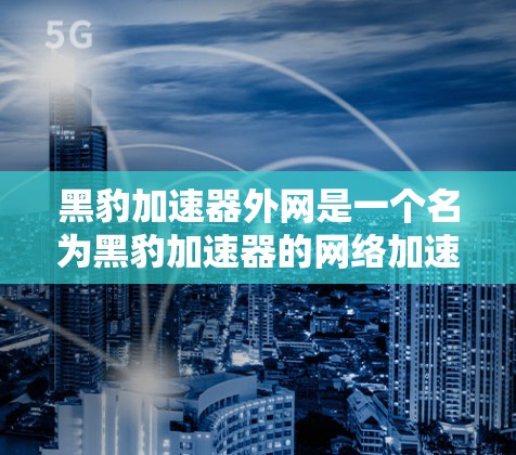 黑豹加速器外网是一个名为黑豹加速器的网络加速工具，提供多种加速方式，帮助用户更快地连接到互联网。以下是关于该工具的详细介绍