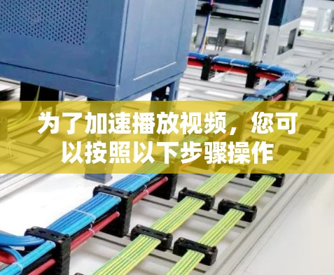 为了加速播放视频，您可以按照以下步骤操作