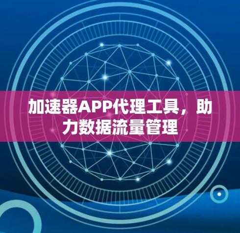 加速器APP代理工具,助力数据流量管理 加速器APP代理工具,助力数据流量管理