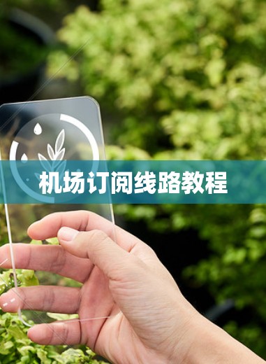 机场订阅线路教程