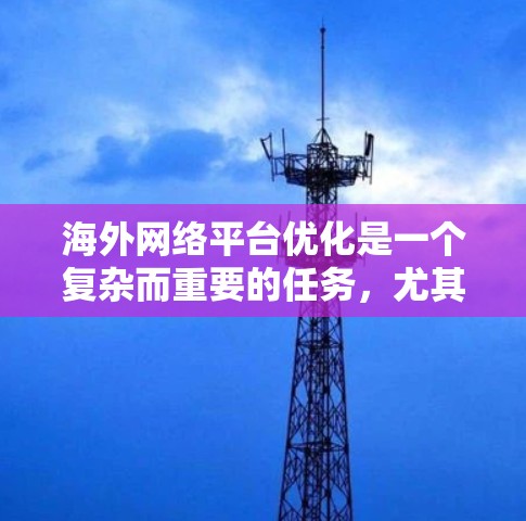 海外网络平台优化是一个复杂而重要的任务,尤其是在需要访问多个服务器和业务时。以下是一些关键点和步骤,帮助您优化海外网络平台的性能和稳定性 海外网络平台优化是一个复杂而重要的任务,尤其是在需要访问多个服务器和业务时。以下是一些关键点和步骤,帮助您优化海外网络平台的性能和稳定性