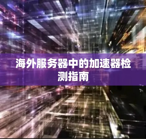 海外服务器中的加速器检测指南 海外服务器中的加速器检测指南