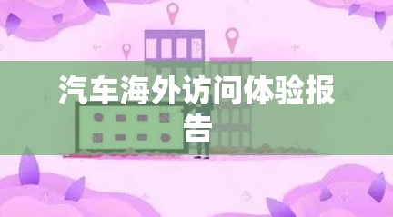 汽车海外访问体验报告 汽车海外访问体验报告