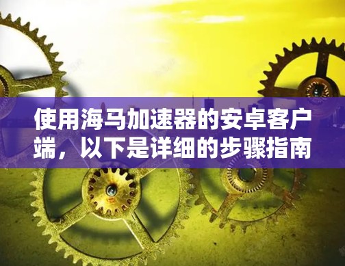 使用海马加速器的安卓客户端,以下是详细的步骤指南 使用海马加速器的安卓客户端,以下是详细的步骤指南