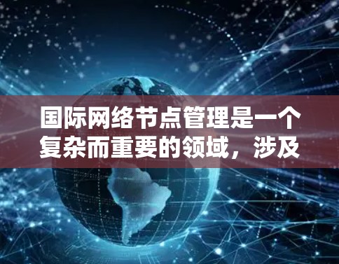 国际网络节点管理是一个复杂而重要的领域，涉及多个主体、范围、内容和策略。以下是对该领域的一系列详细总结和分析