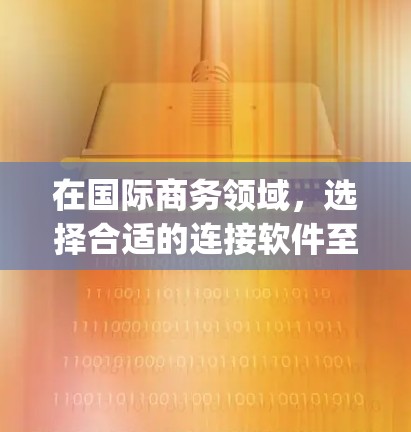 在国际商务领域，选择合适的连接软件至关重要，以满足不同企业的具体需求。以下是对国际商务连接软件的 categorized介绍，帮助您根据其功能和适用性做出选择