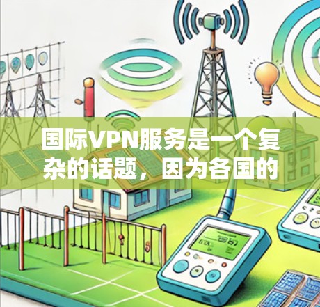 国际VPN服务是一个复杂的话题,因为各国的法律法规、网络基础设施、网络安全等都可能对 VPN 的使用造成挑战。选择VPN服务时,建议根据你的需求、目标国家的法律和安全标准,以及个人的使用习惯来决定 国际VPN服务是一个复杂的话题,因为各国的法律法规、网络基础设施、网络安全等都可能对 VPN 的使用造成挑战。选择VPN服务时,建议根据你的需求、目标国家的法律和安全标准,以及个人的使用习惯来决定