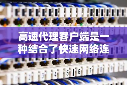 高速代理客户端是一种结合了快速网络连接和高效处理能力的应用程序，主要用于响应请求和提供快速服务。以下是其主要特点和功能